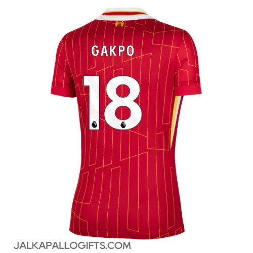 Liverpool Cody Gakpo #18 Kotipaita Naiset 2024-25 Lyhythihainen